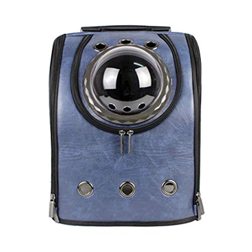 Haustier-Tragerucksack – leichte, atmungsaktive Reisetasche for Katzen und Hunde, tragbarer Haustier-Rucksack for Wandern und Spazierengehen im Freien(Bleu) von SJHDUNBW EUR
