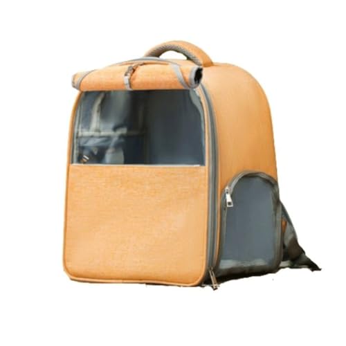 Katzen- und Hunderucksack mit atmungsaktivem Netz(Orange) von SJHDUNBW EUR