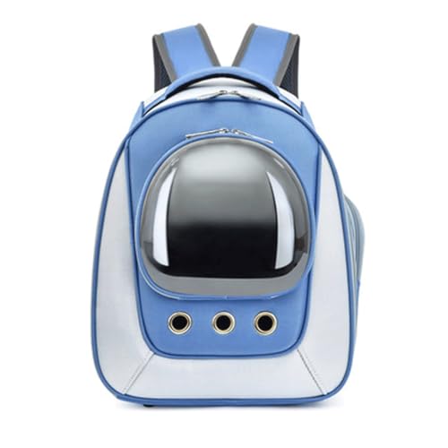 Reiserucksack for Haustiere for kleine Hunde und Katzen, tragbarer Haustierträger mit atmungsaktivem Netzgewebe, for den Einsatz auf Reisen im Freien(Bleu) von SJHDUNBW EUR