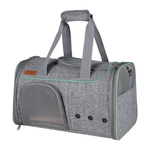 Rucksackträger for Katzen und Hunde, groß, faltbar, mit hoher Kapazität, for kleine Katzen, Reisen, Wandern, Outdoor, belüftet(Grey) von SJHDUNBW EUR