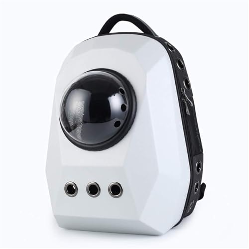 Tragbare Reisetasche for kleine Hunde und Katzen, transparenter Bubbl-Rucksack for Wandern und for den Einsatz im Freien(Blanc) von SJHDUNBW EUR