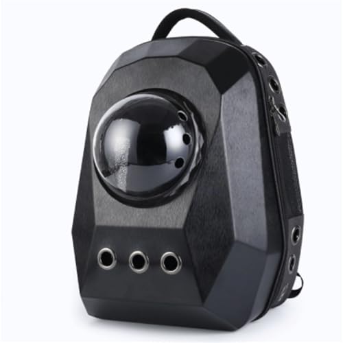 Tragbare Reisetasche for kleine Hunde und Katzen, transparenter Bubbl-Rucksack for Wandern und for den Einsatz im Freien(Svart) von SJHDUNBW EUR