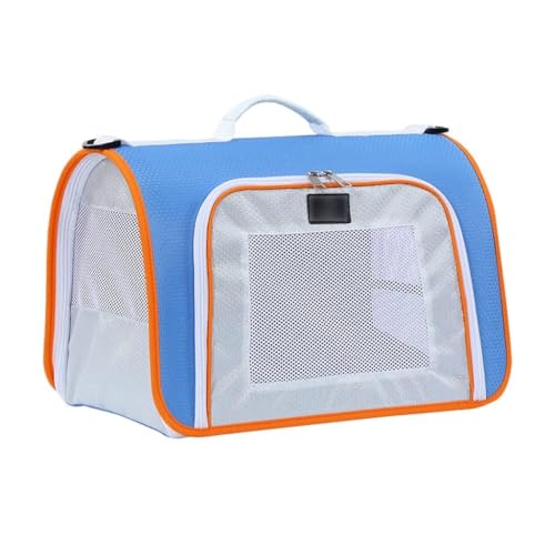Tragetasche for Haustiere mit integrierter Seilschnalle, zusammenklappbarer, bequemer Rucksack for Hunde und Katzen for Reisen im Freien(B,S) von SJHDUNBW EUR