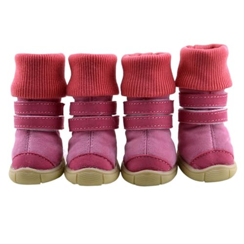 Hundeschuhe Pfotenschutz Outdoor 4 Teile/sätze Welpen Winter Schnee Stiefel Casual Hund Schuhe Haustier rutschfeste Schuh(P,S) von SJHFKDK