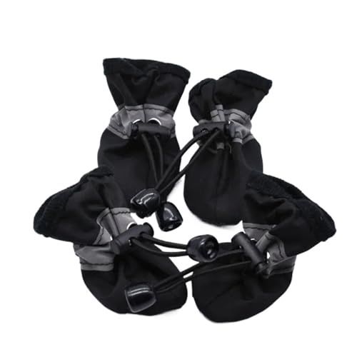 SJHFKDK Hundeschuhe Pfotenschutz Outdoor Haustierbedarf Haustierschuhe rutschfeste Schuhe Hundeschuhe Hundekleinkindschuhe Bequeme, lässige, universelle, verschleißfeste, rutschfeste(Black,XXL) von SJHFKDK