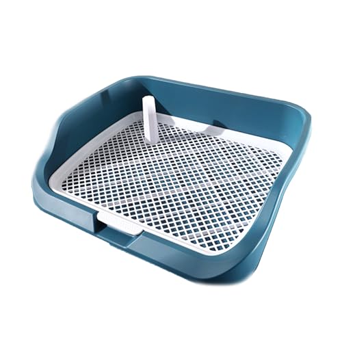 Herausnehmbare Haustiertoilette Erhöhtes Gehäuse Hundetöpfchen Mit Führungssäule Tragbare Haustiertoilette Leicht Zu Reinigen Für Kleine Und Mittlere Hunde 54x45x13centimetr/21.3x17.7x5.1"(Blue) Herausnehmbare Haustiertoilette Erhöhtes Gehäuse Hundetöpfchen Mit Führungssäule Tragbare Haustiertoilette Leicht Zu Reinigen Für Kleine Und Mittlere Hunde 54x45x13centimetr/21.3x17.7x5.1"(Blue) von SJJALAKAJA