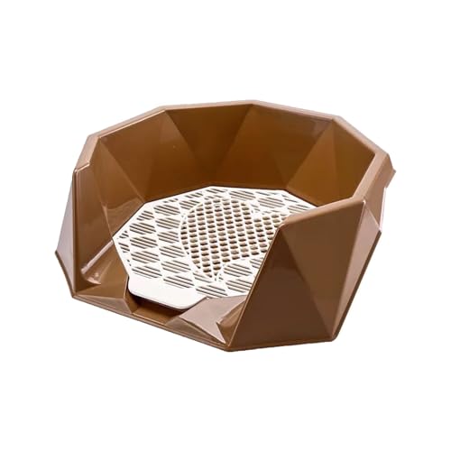 Pet Training Hundetoilette Kunststoff Zaun Hundetoilette Nicht Leicht Zu Spritzen Abnehmbare Design Rutschfeste Füße an Der Unterseite Großen Raum Hund Urinal Töpfchen Festpunkt Toilette(Brown,22x20.1 Pet Training Hundetoilette Kunststoff Zaun Hundetoilette Nicht Leicht Zu Spritzen Abnehmbare Design Rutschfeste Füße an Der Unterseite Großen Raum Hund Urinal Töpfchen Festpunkt Toilette(Brown,22x20.1 von SJJALAKAJA