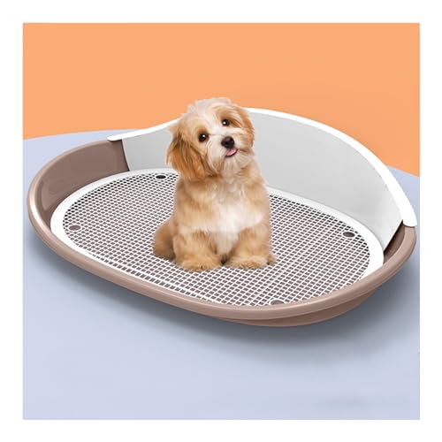 SJJALAKAJA Herausnehmbare Haustiertoilette Tragbares Hundetöpfchen Erhöhtes Gehäuse Mit Spritzschutz Mit Führungspfosten Leicht Zu Reinigen Für Kleine Und Mittlere Hunde Hundetrainingswanne(Brown) SJJALAKAJA Herausnehmbare Haustiertoilette Tragbares Hundetöpfchen Erhöhtes Gehäuse Mit Spritzschutz Mit Führungspfosten Leicht Zu Reinigen Für Kleine Und Mittlere Hunde Hundetrainingswanne(Brown) von SJJALAKAJA