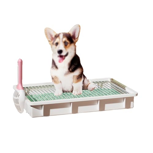 SJJALAKAJA Hundetoilette Kleines Und Mittleres Hundetöpfchen Tragbare Haustiertoilette Leicht Zu Reinigen Spot-Toilette 304 Edelstahl-Gitterrahmen Geteiltes Design Herausnehmbare Hundetoilette SJJALAKAJA Hundetoilette Kleines Und Mittleres Hundetöpfchen Tragbare Haustiertoilette Leicht Zu Reinigen Spot-Toilette 304 Edelstahl-Gitterrahmen Geteiltes Design Herausnehmbare Hundetoilette von SJJALAKAJA