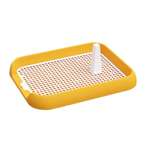 SJJALAKAJA Portable Pet Hundetoilette Flaches Hundetrainingstöpfchen Abnehmbare Ausführung Führungspfosten Für Spot-Toiletten Leicht Zu Reinigen Für Kleine Hunde Drinnen Und Draußen Geeignet(Yellow) SJJALAKAJA Portable Pet Hundetoilette Flaches Hundetrainingstöpfchen Abnehmbare Ausführung Führungspfosten Für Spot-Toiletten Leicht Zu Reinigen Für Kleine Hunde Drinnen Und Draußen Geeignet(Yellow) von SJJALAKAJA