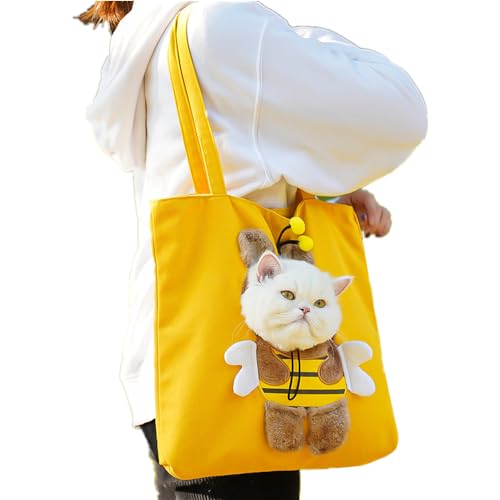 Katzen Tragetasche Cartoon Haustiere Tragetasche tragbare Faltbare Umhängetasche für kleine Hunde und Katzen Segeltuch Reise niedliche katzentasche Reise Atmungsaktive Transporttasche Katzen Tragetasche Cartoon Haustiere Tragetasche tragbare Faltbare Umhängetasche für kleine Hunde und Katzen Segeltuch Reise niedliche katzentasche Reise Atmungsaktive Transporttasche von SJTJSPX