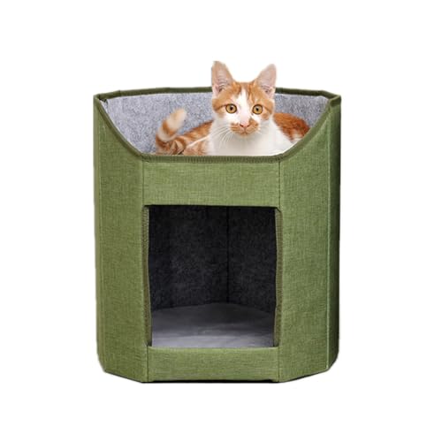 Katzenhöhlenbett Hundebett Faltbar Haustier Katzenhaus Haustierbett Mit Rutschfestem Boden Indoor Doppelschicht Hundehöhle Katzenhöhlenbett Hundebett Faltbar Haustier Katzenhaus Haustierbett Mit Rutschfestem Boden Indoor Doppelschicht Hundehöhle von SJTJSPX