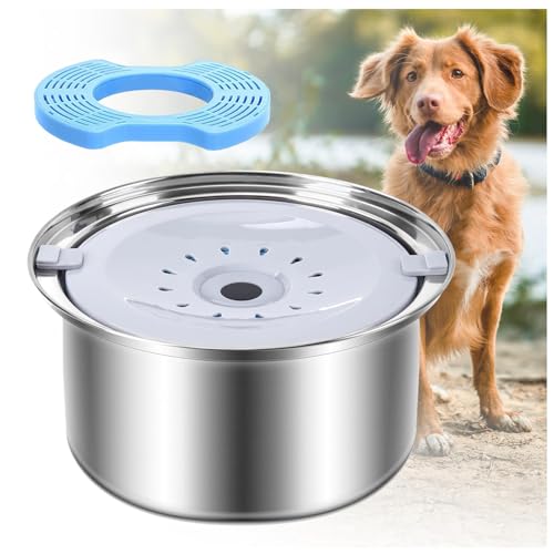 Auslaufsicherer Hundenapf, 3 l, mit Filter, kein Verschütten, spritzwassergeschützt, kein Verschütten, Wassernapf für Hunde, Katzen Auslaufsicherer Hundenapf, 3 l, mit Filter, kein Verschütten, spritzwassergeschützt, kein Verschütten, Wassernapf für Hunde, Katzen von SJWJWOO