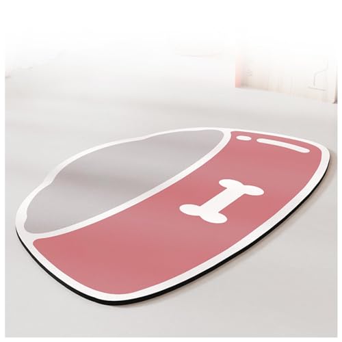 Hundenapf-Matte, wasserdicht, für Futter und Wasser, schnell trocknend, Gummi, leicht zu reinigen und keine Flecken, Haustier-Futtermatte für Hund und Katze, Rosa, 50 x 80 cm Hundenapf-Matte, wasserdicht, für Futter und Wasser, schnell trocknend, Gummi, leicht zu reinigen und keine Flecken, Haustier-Futtermatte für Hund und Katze, Rosa, 50 x 80 cm von SJWJWOO