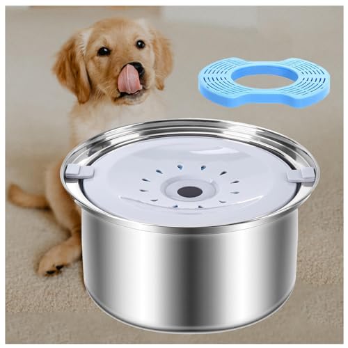 Langsamer Trinknapf für Hunde, 3 l, mit Filter, kein Verschütten, spritzwassergeschützt, langsames Trinken, für Hunde, Katzen Langsamer Trinknapf für Hunde, 3 l, mit Filter, kein Verschütten, spritzwassergeschützt, langsames Trinken, für Hunde, Katzen von SJWJWOO