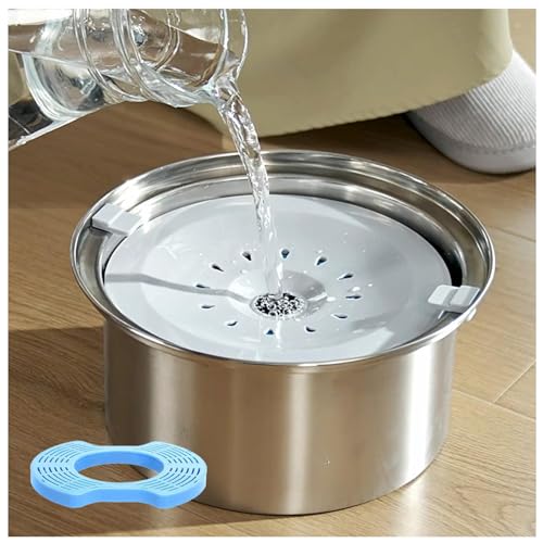 Langsamer Wassernapf für Hunde, 3 l, mit Filter, kein Verschütten, spritzwassergeschützt, tropffreier Wassernapf für Hunde, Katzen Langsamer Wassernapf für Hunde, 3 l, mit Filter, kein Verschütten, spritzwassergeschützt, tropffreier Wassernapf für Hunde, Katzen von SJWJWOO