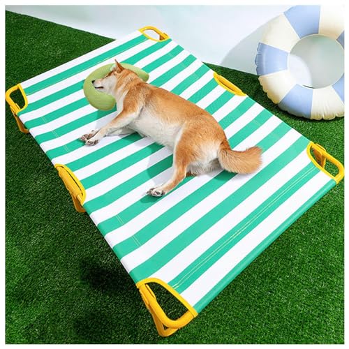 SJWJWOO Camping-Hundebett mit Kissen, keine Montage erforderlich, kaufest, atmungsaktiv, kühlend, kühlend, für große Hunde, für Katzen, Hunde, Camping oder Strand, Grün, Größe XL 119 x 80 x 23 cm SJWJWOO Camping-Hundebett mit Kissen, keine Montage erforderlich, kaufest, atmungsaktiv, kühlend, kühlend, für große Hunde, für Katzen, Hunde, Camping oder Strand, Grün, Größe XL 119 x 80 x 23 cm von SJWJWOO