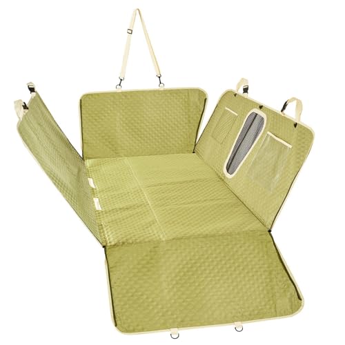 SJWJWOO Hund Auto Rückbank, 137 * 63cm, rutschfest, Wasserdicht, Kratzfest Auto Hundedecke Rücksitz für Alle PKWs Auto SUV,Green SJWJWOO Hund Auto Rückbank, 137 * 63cm, rutschfest, Wasserdicht, Kratzfest Auto Hundedecke Rücksitz für Alle PKWs Auto SUV,Green von SJWJWOO