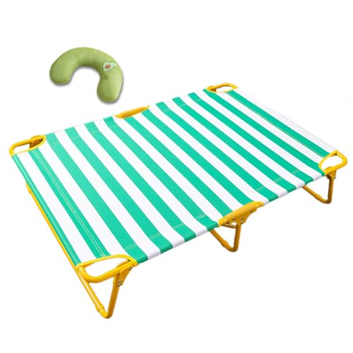 SJWJWOO Outdoor-Hundebett, wasserdicht, mit Kissen, keine Montage erforderlich, kaufest, atmungsaktiv, kühlendes Hundebett, für Katzen, Hunde, Camping oder Strand, Grün, M88 x 61 x 22 cm SJWJWOO Outdoor-Hundebett, wasserdicht, mit Kissen, keine Montage erforderlich, kaufest, atmungsaktiv, kühlendes Hundebett, für Katzen, Hunde, Camping oder Strand, Grün, M88 x 61 x 22 cm von SJWJWOO