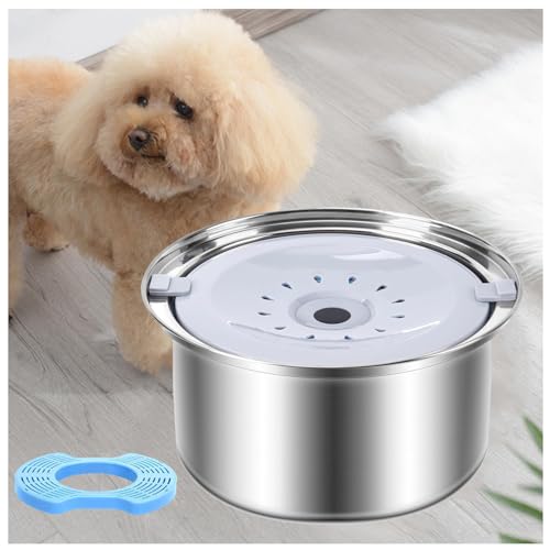 Wassernapf für Hunde, kein Verschütten, 3 l, mit Filter, kein Verschütten, spritzwassergeschützt, langsames Trinken, Wassernapf für Hunde, Katzen und Haustiere Wassernapf für Hunde, kein Verschütten, 3 l, mit Filter, kein Verschütten, spritzwassergeschützt, langsames Trinken, Wassernapf für Hunde, Katzen und Haustiere von SJWJWOO