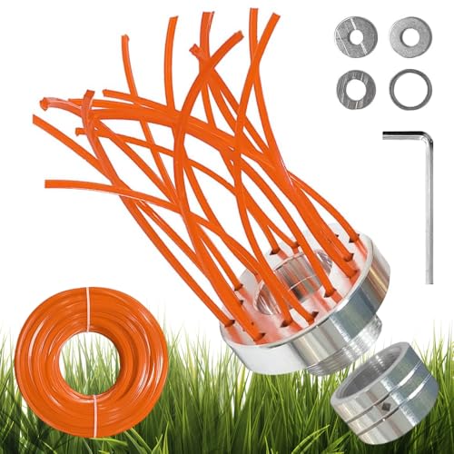 SKIKHN Unkrautbürste für Freischneider, Rasentrimmer Unkrautbürste, Wildkrautbürste mit Trimmerfaden 30m, Unkrautbürste für Motorsense Aluminium,Motorsense Zubehör,für Rasenpflege Garten SKIKHN Unkrautbürste für Freischneider, Rasentrimmer Unkrautbürste, Wildkrautbürste mit Trimmerfaden 30m, Unkrautbürste für Motorsense Aluminium,Motorsense Zubehör,für Rasenpflege Garten von SKIKHN