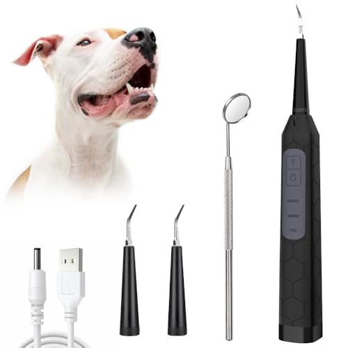 SKIKHN Zahnsteinentferner Hund, Zahnreinigungset für Katzen und Hunde, 3 Modi Ultraschall Zahnreiniger mit LED Lampe, IPX6 Wasserdicht, Zahnsteinentferner Hund Kit für Zahnaufhellung SKIKHN Zahnsteinentferner Hund, Zahnreinigungset für Katzen und Hunde, 3 Modi Ultraschall Zahnreiniger mit LED Lampe, IPX6 Wasserdicht, Zahnsteinentferner Hund Kit für Zahnaufhellung von SKIKHN