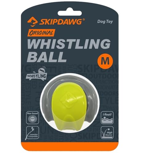 SKIPDAWG Whistling Ball, Macht im Flug Pfeifgeräusche, für Hunde, hochwertiger TPR, sehr gut für Ballschleuder von SKIPDAWG