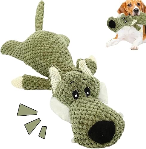 SKIPTHYBER Wolf Hundespielzeug, Unzerstörbares Hunde Spielzeug, Plüschtier für Hunde, Quietschspielzeug Hundespielzeug Kuscheltier, Anti-Stress-Spielzeug zur Beruhigung und Unterhaltung SKIPTHYBER Wolf Hundespielzeug, Unzerstörbares Hunde Spielzeug, Plüschtier für Hunde, Quietschspielzeug Hundespielzeug Kuscheltier, Anti-Stress-Spielzeug zur Beruhigung und Unterhaltung von SKIPTHYBER