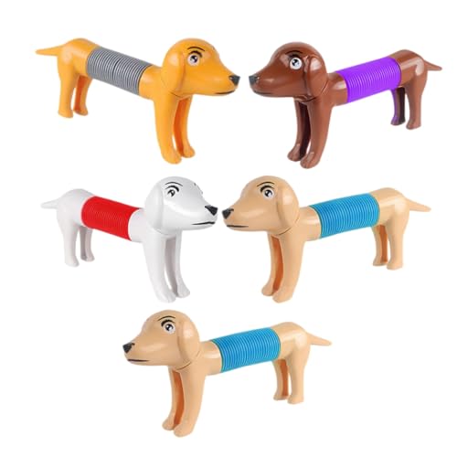 SKISUNO 5 Stück Teiliges Cartoon Pop Tube Hundespielzeug Dehnbares Lustiges Stressabbau Langlebig für Welpen Beschäftigung Vielseitig Einsetzbar für Zuhause und Büro SKISUNO 5 Stück Teiliges Cartoon Pop Tube Hundespielzeug Dehnbares Lustiges Stressabbau Langlebig für Welpen Beschäftigung Vielseitig Einsetzbar für Zuhause und Büro von SKISUNO
