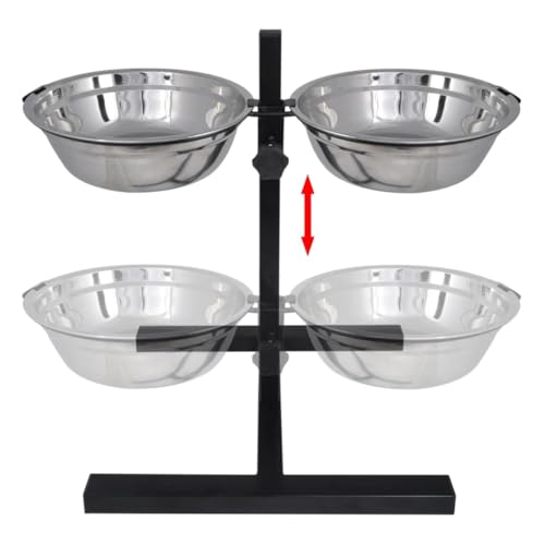 SKM Futternapf Höhenverstell Napfständer 2 x 4,1L,Tier- & Haustierbedarf,Haustierbedarf,Futter- & Wasserspender,Silber,2.55 kg,170093 SKM Futternapf Höhenverstell Napfständer 2 x 4,1L,Tier- & Haustierbedarf,Haustierbedarf,Futter- & Wasserspender,Silber,2.55 kg,170093 von SKM