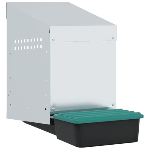 SKM Hühner-Nistkasten 1 Fach Wandmontage Verzinkter Stahl,Tier- & Haustierbedarf,Haustierbedarf,Kleintierzubehör,Lebensräume & Gehege für Kleintiere,Silber,3.28KG,4104898 von SKM