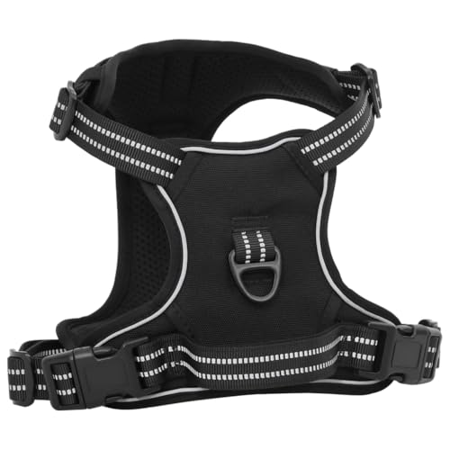 SKM Hundegeschirr Reflektierend Verstellbar Schwarz M,Tiere & Tierbedarf,Haustierbedarf,Hundebedarf,Black,0.52KG,4013365 SKM Hundegeschirr Reflektierend Verstellbar Schwarz M,Tiere & Tierbedarf,Haustierbedarf,Hundebedarf,Black,0.52KG,4013365 von SKM