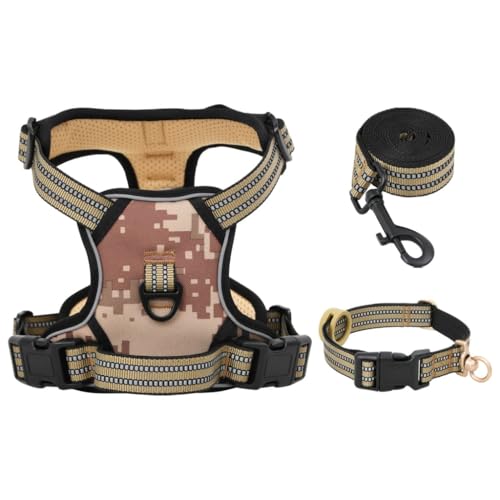 SKM Hundegeschirr mit Leine & Halsband Verstellbar Camouflage S,Tiere & Tierbedarf,Haustierbedarf,Hundebedarf,Camouflage braun,0.62KG,4013383 SKM Hundegeschirr mit Leine & Halsband Verstellbar Camouflage S,Tiere & Tierbedarf,Haustierbedarf,Hundebedarf,Camouflage braun,0.62KG,4013383 von SKM