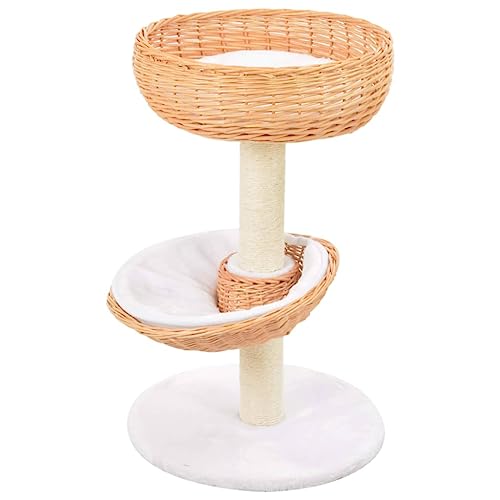 SKM Katzen-Kratzbaum Sisal Natürliches Weidenholz, Weight: 3.4 kg, 170723 von SKM