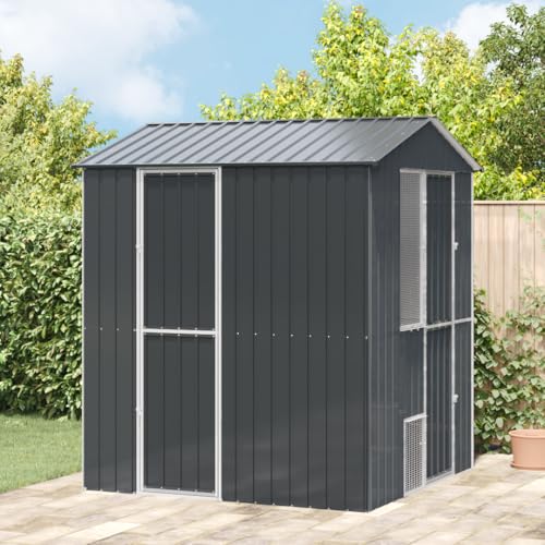 SKM Voliere Anthrazit 210x215x247 cm Stahl,Tier- & Haustierbedarf,Haustierbedarf,Vogelbedarf,Vogelkäfige & -ständer,Grau,87.95KG,3325151 SKM Voliere Anthrazit 210x215x247 cm Stahl,Tier- & Haustierbedarf,Haustierbedarf,Vogelbedarf,Vogelkäfige & -ständer,Grau,87.95KG,3325151 von SKM
