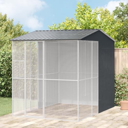 SKM Voliere Anthrazit 215x310x247 cm Stahl,Tier- & Haustierbedarf,Haustierbedarf,Vogelbedarf,Vogelkäfige & -ständer,Anthrazit,91.1KG,3325176 SKM Voliere Anthrazit 215x310x247 cm Stahl,Tier- & Haustierbedarf,Haustierbedarf,Vogelbedarf,Vogelkäfige & -ständer,Anthrazit,91.1KG,3325176 von SKM