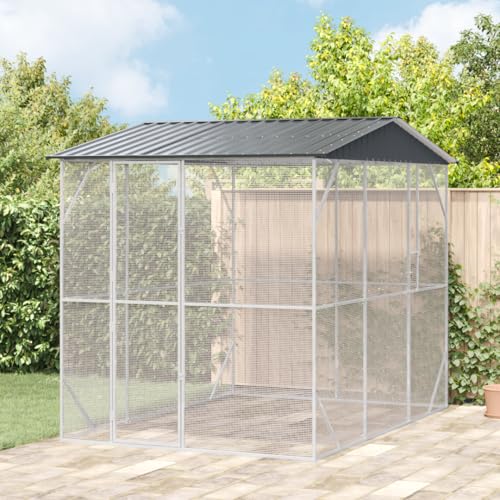 SKM Voliere Anthrazit 310x227x247 cm Stahl,Tier- & Haustierbedarf,Haustierbedarf,Vogelbedarf,Vogelkäfige & -ständer,Grau,75.25KG,3325160 SKM Voliere Anthrazit 310x227x247 cm Stahl,Tier- & Haustierbedarf,Haustierbedarf,Vogelbedarf,Vogelkäfige & -ständer,Grau,75.25KG,3325160 von SKM