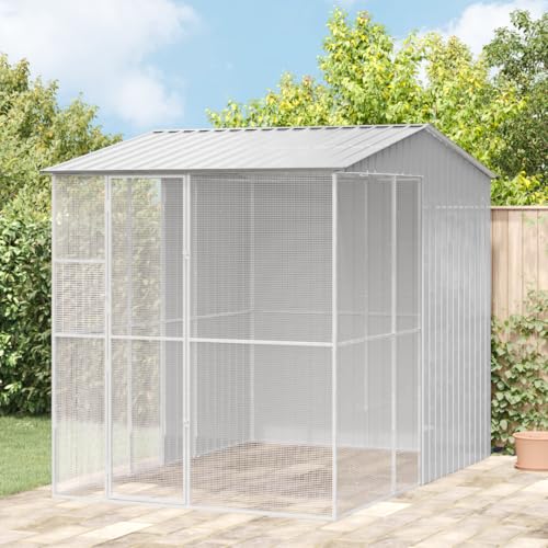 SKM Voliere Grau 215x310x247 cm Stahl,Tier- & Haustierbedarf,Haustierbedarf,Vogelbedarf,Vogelkäfige & -ständer,Grau,91.1KG,3325177 SKM Voliere Grau 215x310x247 cm Stahl,Tier- & Haustierbedarf,Haustierbedarf,Vogelbedarf,Vogelkäfige & -ständer,Grau,91.1KG,3325177 von SKM