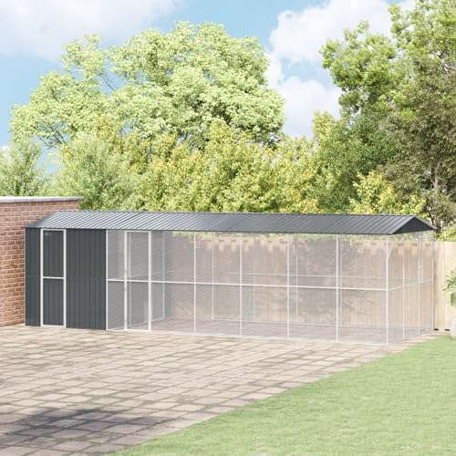 SKM Voliere mit Erweiterung Anthrazit 310x838x247 cm Stahl,Tier- & Haustierbedarf,Haustierbedarf,Vogelbedarf,Vogelkäfige & -ständer,Grau,261.7KG,3325164 SKM Voliere mit Erweiterung Anthrazit 310x838x247 cm Stahl,Tier- & Haustierbedarf,Haustierbedarf,Vogelbedarf,Vogelkäfige & -ständer,Grau,261.7KG,3325164 von SKM