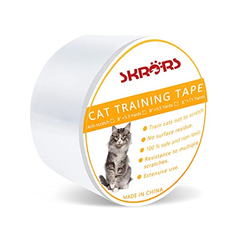 Kratzschutz für Katzen, Pfotenabschreckung, selbstklebendes Klebeband, kratzfestes Trainingsband und Couchschutz für Möbel, Katzenabwehr, Kratzpolster für Teppich, Sofa, Couch, Tür, S (20 x 300 cm) Kratzschutz für Katzen, Pfotenabschreckung, selbstklebendes Klebeband, kratzfestes Trainingsband und Couchschutz für Möbel, Katzenabwehr, Kratzpolster für Teppich, Sofa, Couch, Tür, S (20 x 300 cm) von SKRORS