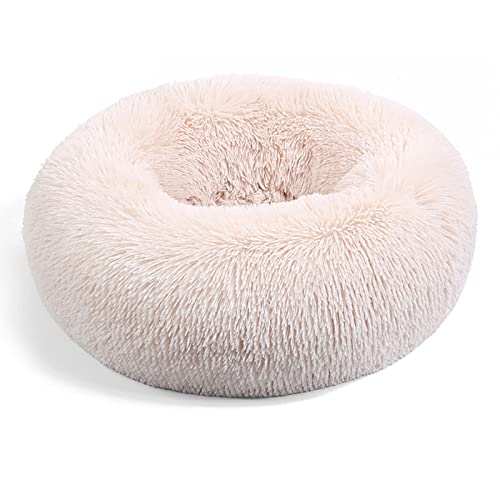 Sound Sleep Donut Hundebett, beruhigendes Hundebett, warm und weich, gemütlich, Anti-Angst-Betten mit rutschfester Unterseite und waschbar von SKRORS