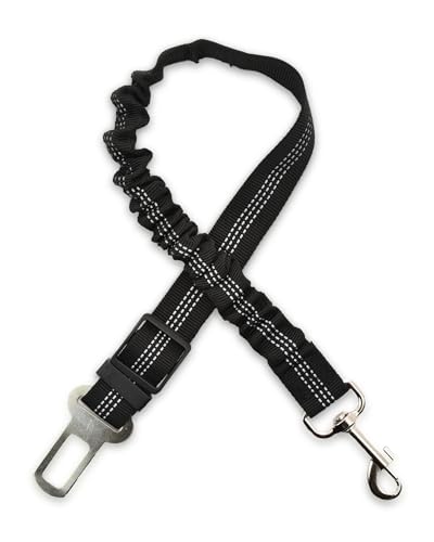 Skruffie's Love Hunde-Sicherheitsgurt mit Bungee-Auto-Leine, elastisch, reflektierend, Bungee-Haltegurt, Nylon-Sicherheitsgeschirr mit Schnalle und Clip, Schwarz Skruffie's Love Hunde-Sicherheitsgurt mit Bungee-Auto-Leine, elastisch, reflektierend, Bungee-Haltegurt, Nylon-Sicherheitsgeschirr mit Schnalle und Clip, Schwarz von SKRUFFIE'S LOVE