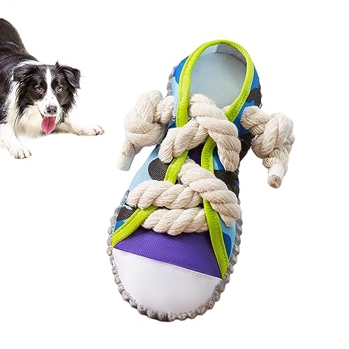 SKUDA Hundeschuh-Kauspielzeug | Kauschuh für Welpen, quietschendes Spielzeug für Hunde,Quietschspielzeug für Hunde, Schuhspielzeug für Welpen, verhindert Zahnstein, Interaktion zwischen Haustieren von SKUDA