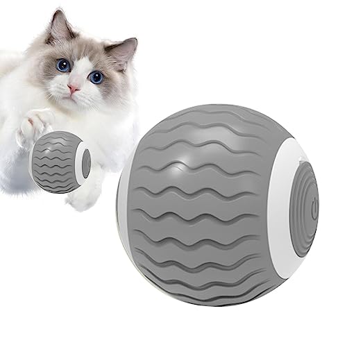 SKUDA Intelligenter interaktiver Katzenspielzeugball, Elektrischer, Sich selbst bewegender Katzenball, Selbstrollendes, pfotenfreundliches Silikon, 360° automatisch drehbar, elektrisch SKUDA Intelligenter interaktiver Katzenspielzeugball, Elektrischer, Sich selbst bewegender Katzenball, Selbstrollendes, pfotenfreundliches Silikon, 360° automatisch drehbar, elektrisch von SKUDA