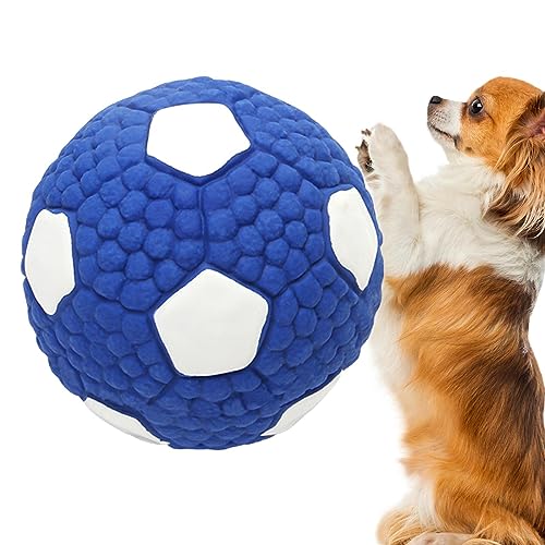 SKUDA Interaktives Plüschspielzeug,Niedliches Beißspielzeug mit Sportball-Stimme - Verstellbares Haustierzubehör, Hundespielzeug mit Geräuschen für kleine, mittelgroße und große Hunde von SKUDA
