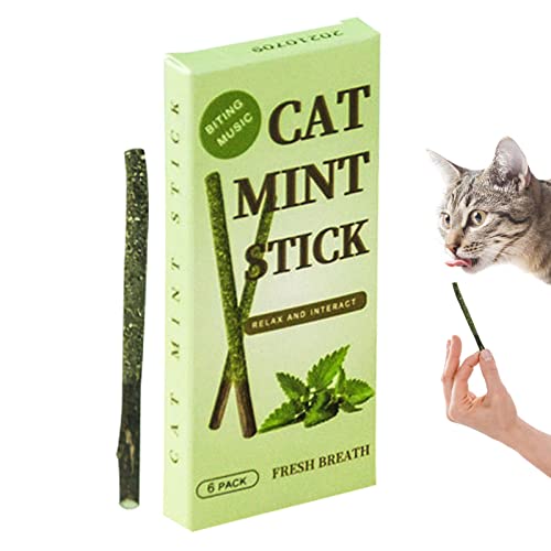 SKUDA Katzenkaustäbe | Katzenminze-Spielzeug, Silvervine Sticks Kätzchen-Kauspielzeug – Katzen Stick Kätzchen Zahnen interaktiver Zauberstab Spielzeug für gelangweilte Katzen von SKUDA