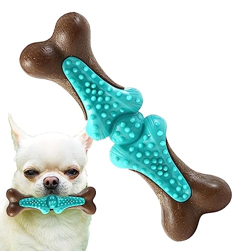 SKUDA Kauspielzeug zum Zahnen für Welpen - Puppy Bone Interaktives Hundespielzeug gegen Langeweile | Lustiges Hundespielzeug für kleine, mittelgroße und große Hunde, Welpen-Essentials, Hundespielzeug von SKUDA