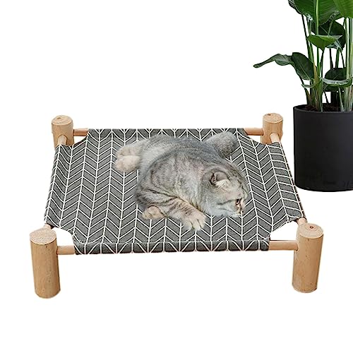 SKUDA Outdoor-Hundebett, Kleines Welpen-Hängemattenbett aus Holz, Outdoor-Bett, Welpenbett, Katzenbetten für Indoor-Katzen, Welpen, Hunde SKUDA Outdoor-Hundebett, Kleines Welpen-Hängemattenbett aus Holz, Outdoor-Bett, Welpenbett, Katzenbetten für Indoor-Katzen, Welpen, Hunde von SKUDA