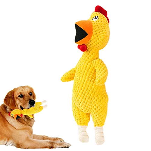 SKUDA Pet Quietschende Plüschtiere - Haustiere lindern Langeweile und schreien Hühnerspielzeug | Hundeplüsch klingendes Kauspielzeug, Bester Freund für kleine, mittelgroße und große Hunde SKUDA Pet Quietschende Plüschtiere - Haustiere lindern Langeweile und schreien Hühnerspielzeug | Hundeplüsch klingendes Kauspielzeug, Bester Freund für kleine, mittelgroße und große Hunde von SKUDA