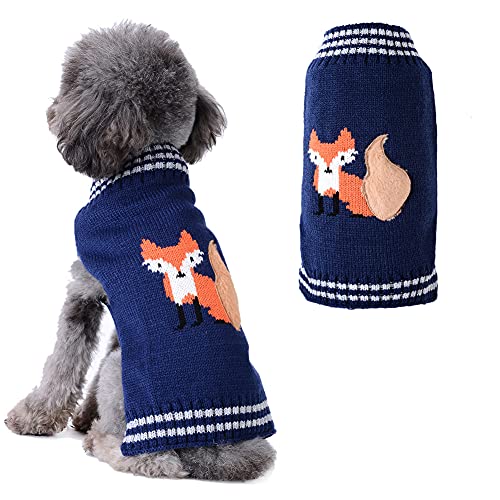 SKXEO Weihnachten Hund Pullover Kostüm, Neujahr Haustier Kostüm warm Winter Pullover gestrickt Weihnachten Haustier Kleidung für Welpen Katze Hunde von SKXEO